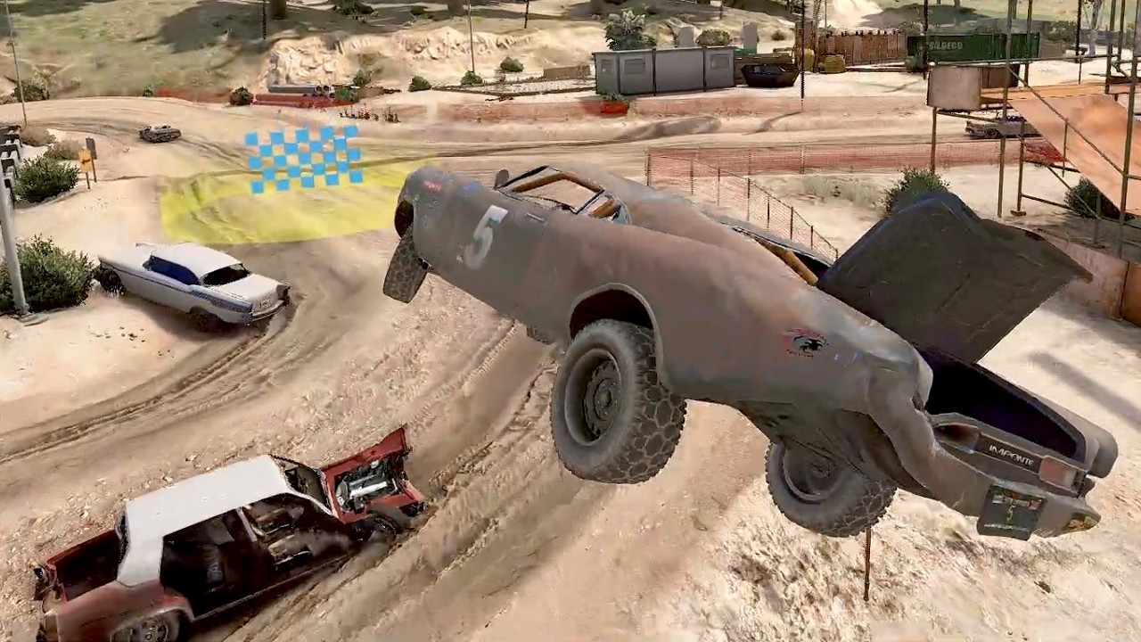 GTA 5 Demolition Derby Races Crashes #1 (With Roof And Door Deformation)