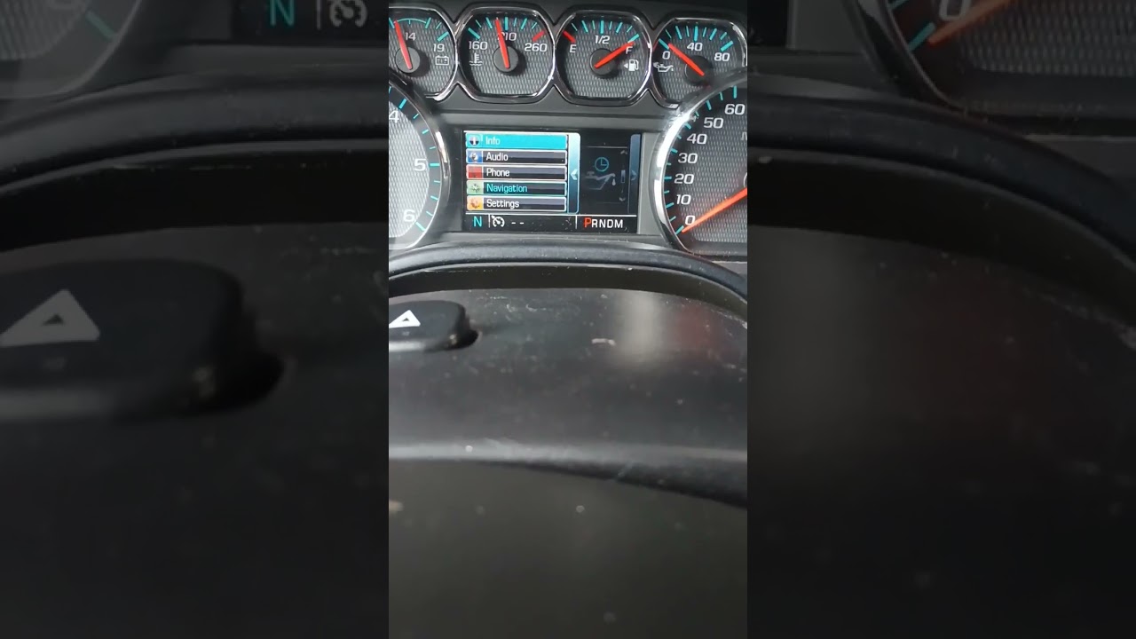 How to reset oil life monitor message on 2014-2018 Chevy Silverado