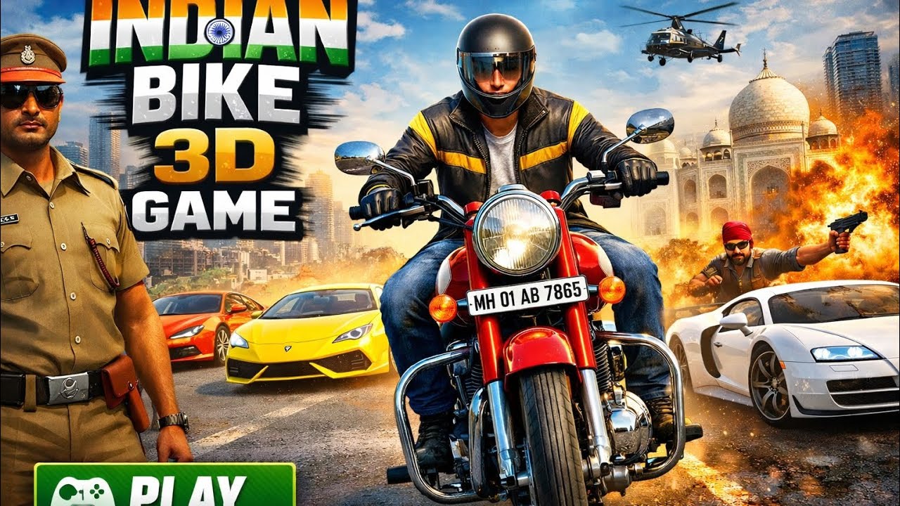 INDIAN BIKE 3D GAME EP 1