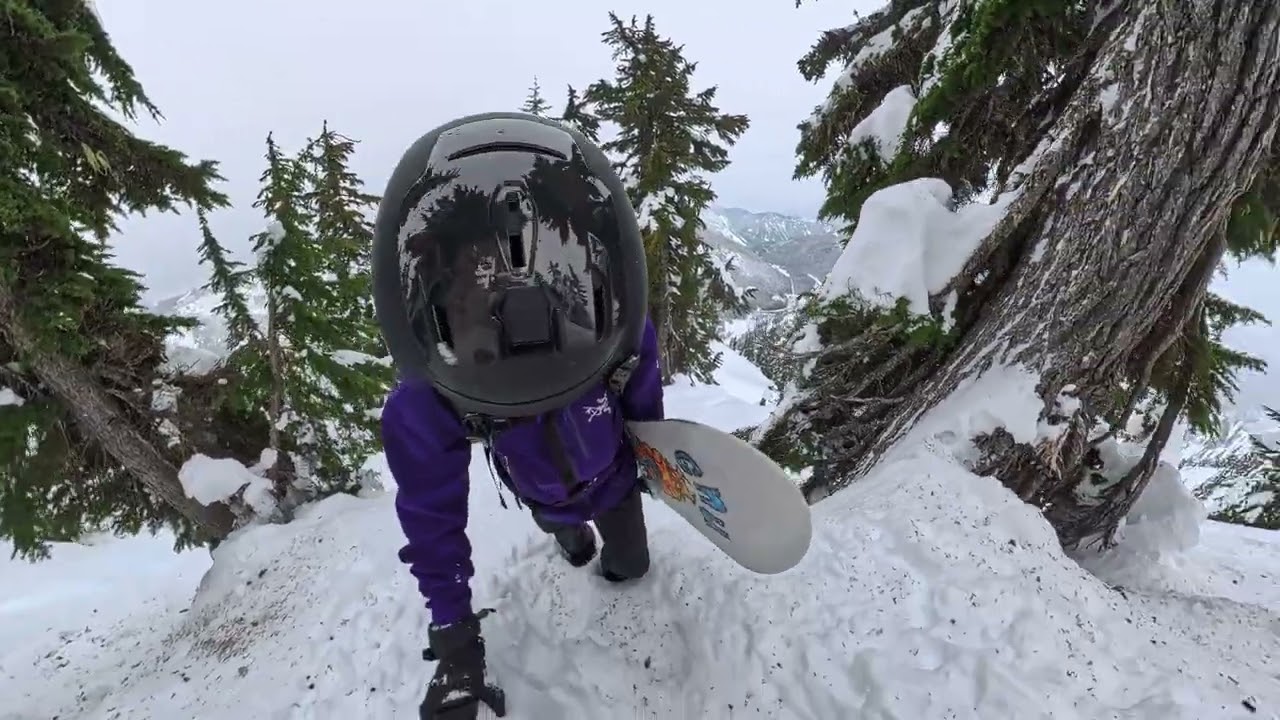 25/26 Day 07 Run 09 Stevens Pass Hiking to Cowboy Ridge January