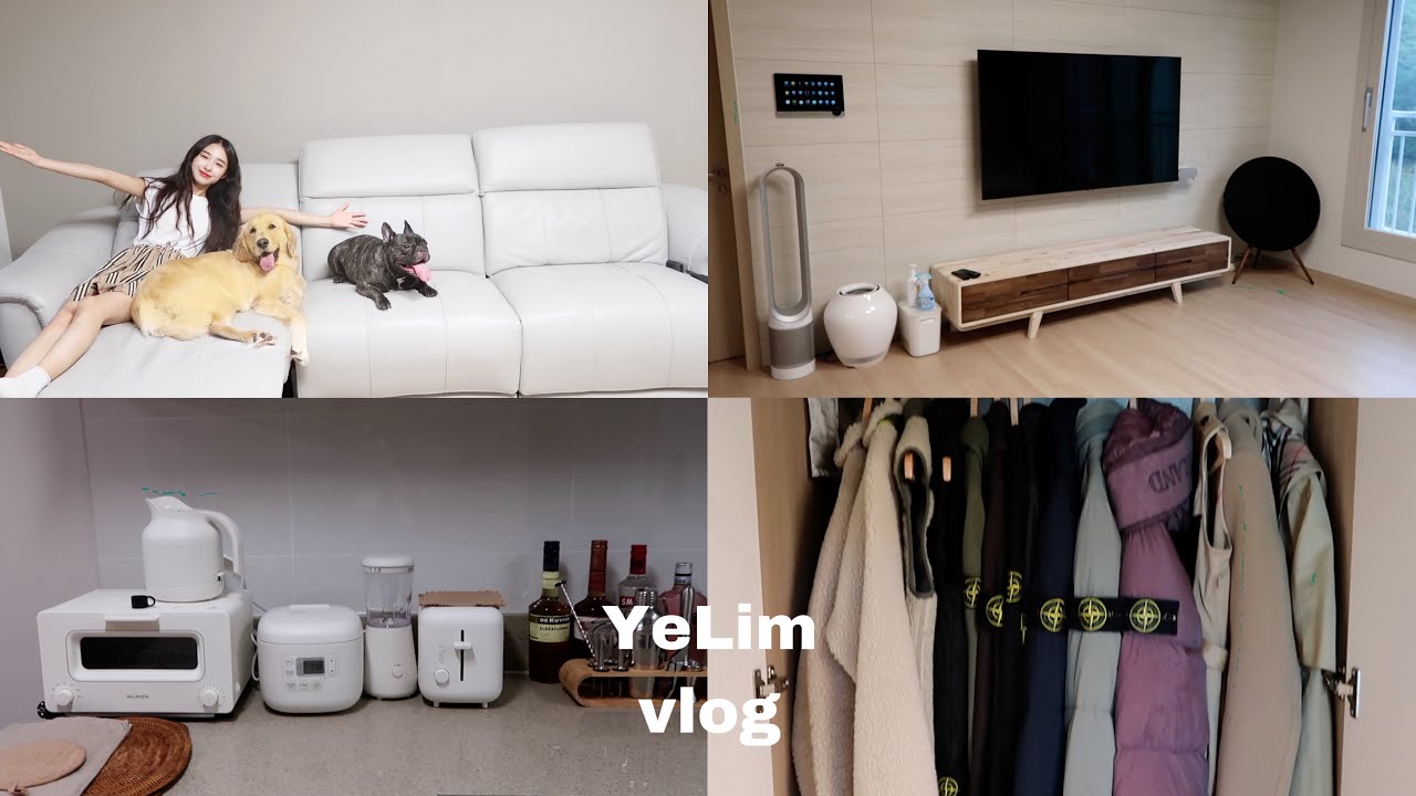 SUB) YeLim vlog 랜선집들이🏠 (#본집 #몽이와절미#크림파스타 )