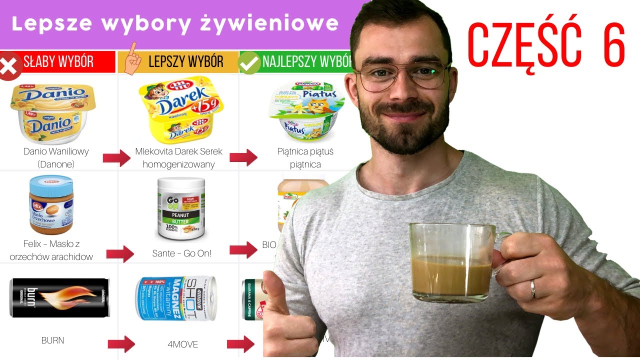 Lepsze wybory żywieniowe cześć 6 - Danio, masło orzechowe felix, Burn energy drink co zamiast tego?