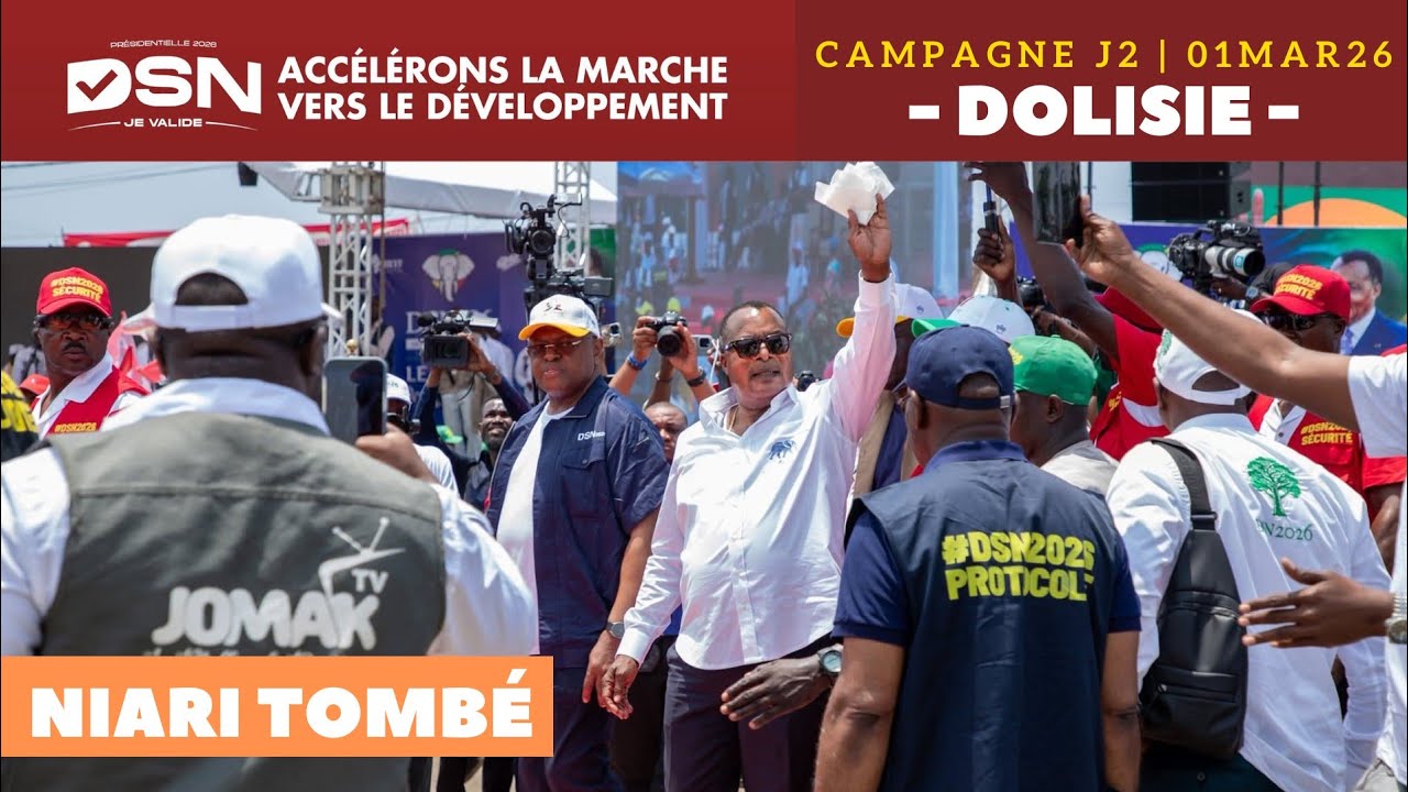 Campagne DSN2026 | Niari en ébullition pour l’arrivée du Président Denis Sassou-Nguesso !