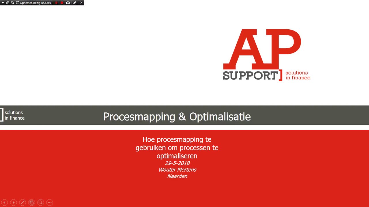 Videocollege 1 - Procesmapping en procesoptimalisatie
