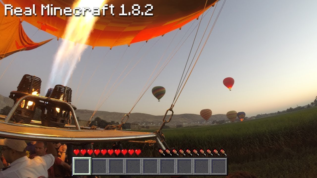 Real Life Minecraft - HOT AIR BALLOON