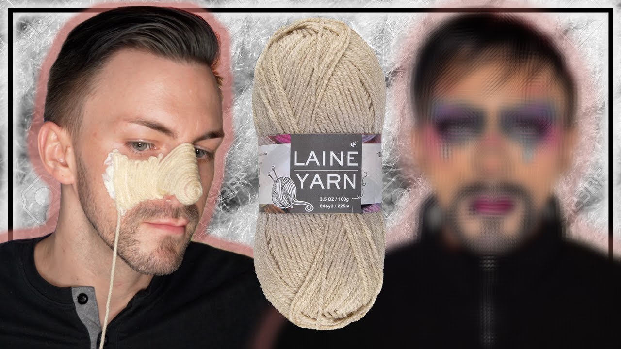 I tried the viral yarn makeup trend... and it's not pretty! 🤣