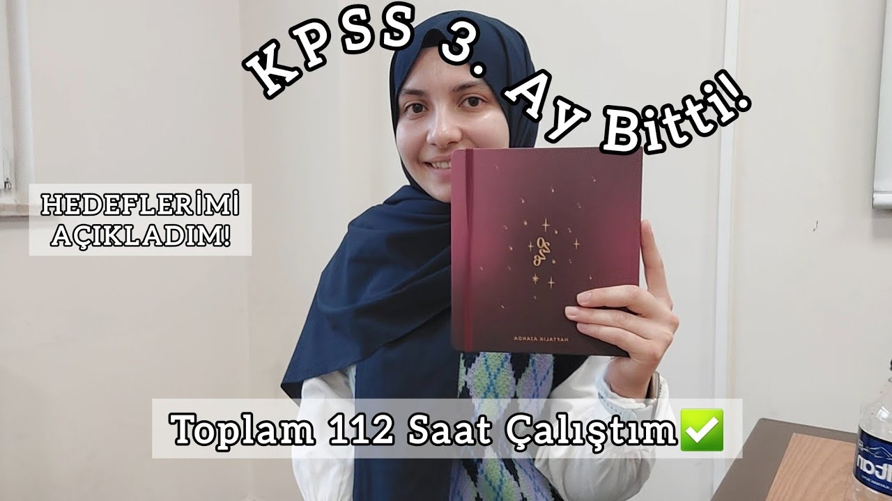 KPSS'de 3. Ay Bitti! 🤯 Toplam 112 Saat Çalıştım #kpss2026