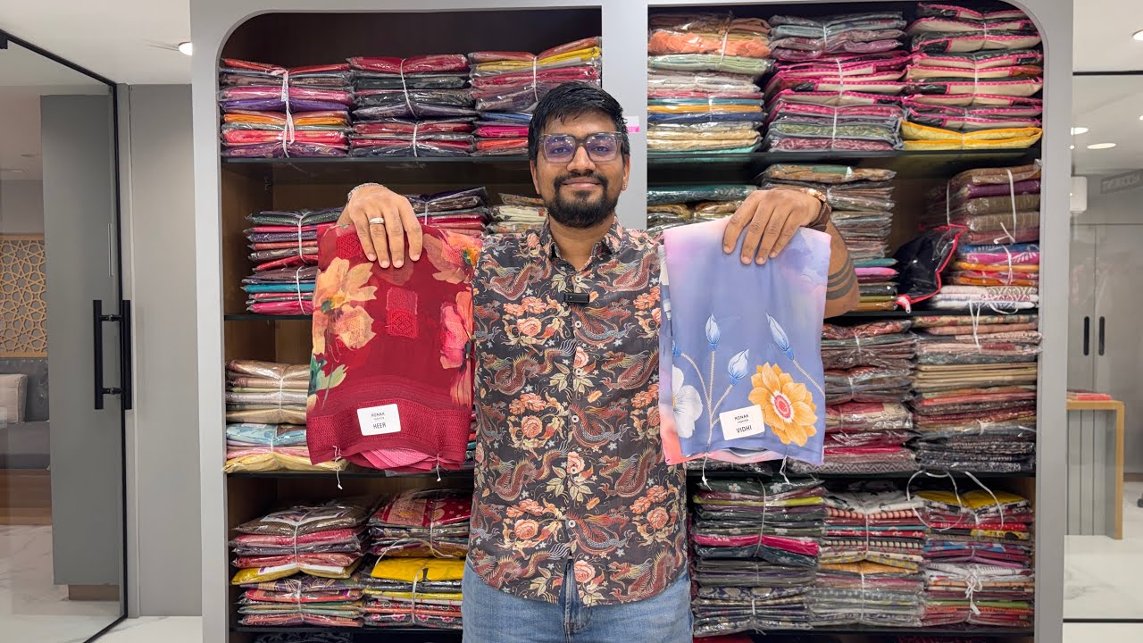 Direct Surat Factory Sarees 🔥 | Floral Collection | కొత్తగా బిజినెస్ చేసేవారికి మంచి అవకాశం!