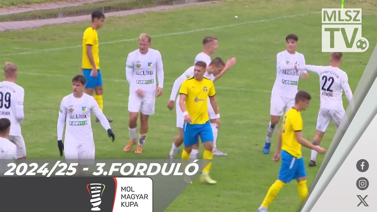 BKV Előre - Gyirmót FC Győr | 1-5 (0-3) | Magyar Kupa | 3. forduló | MLSZTV