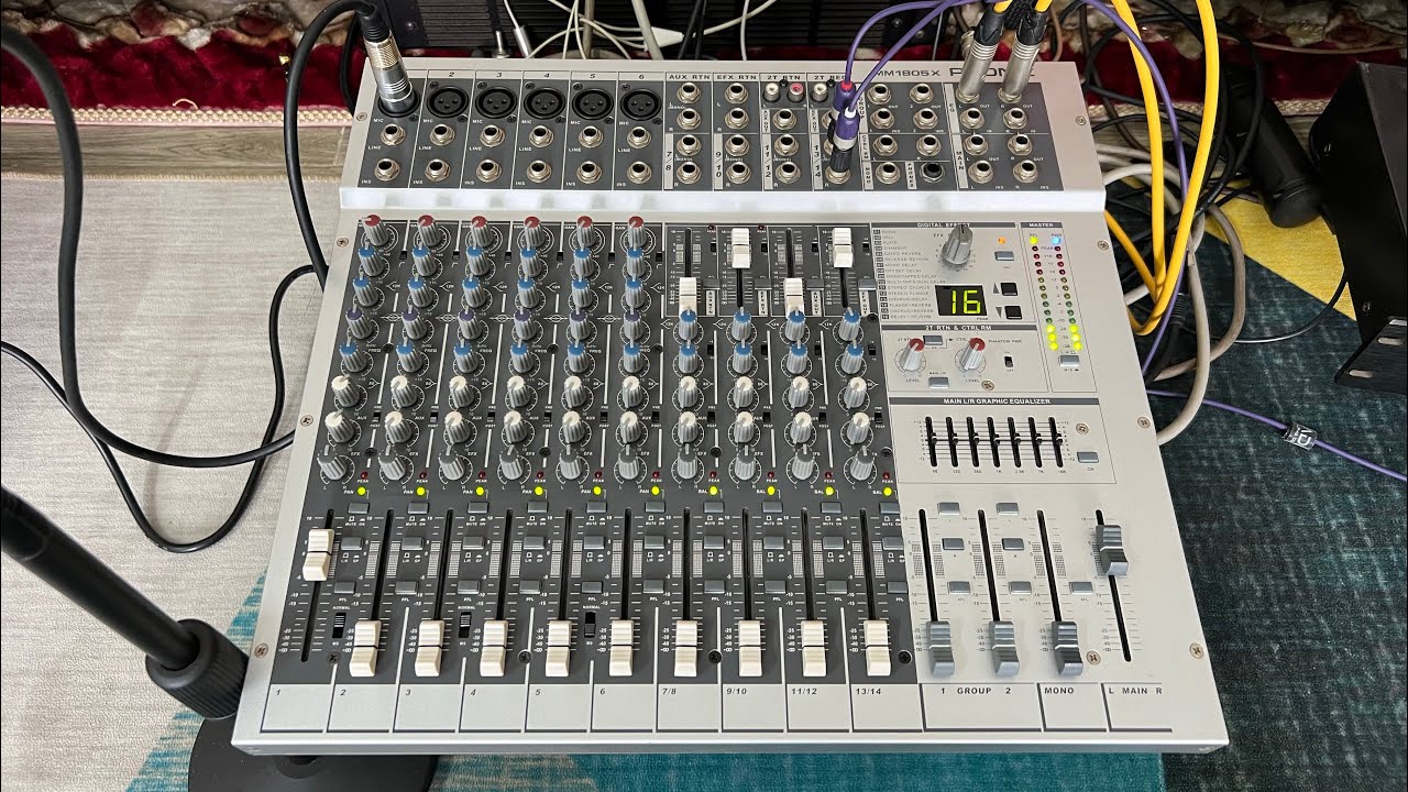 Mixer bãi phonic Mỹ MM1805x điện 110vac