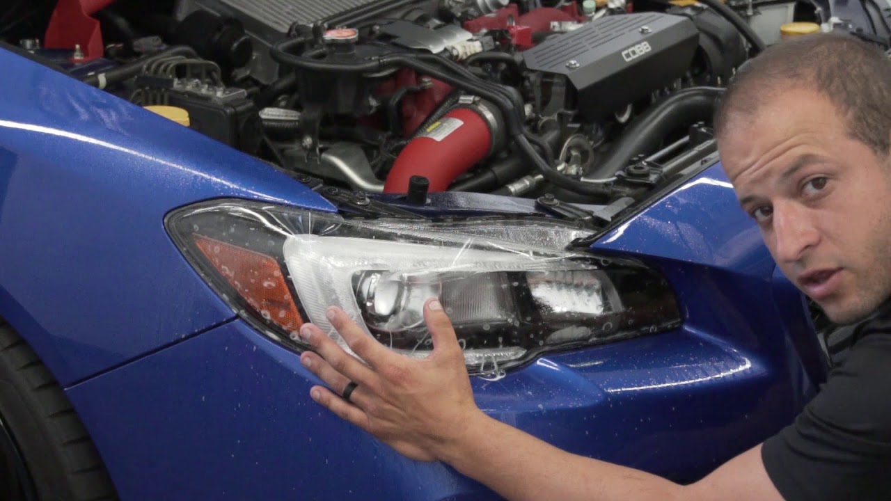 how to install paint protection film to your headlights