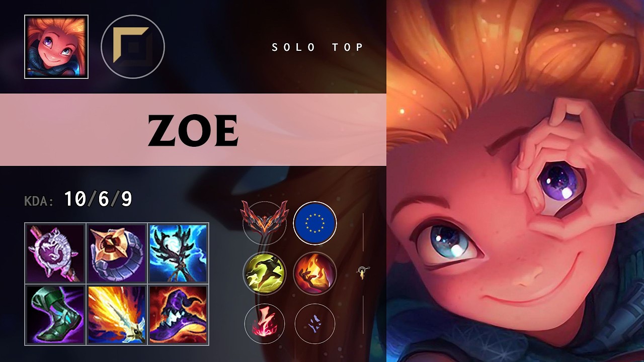Zoe Top vs Gnar - EUW Grandmaster Patch 26.12