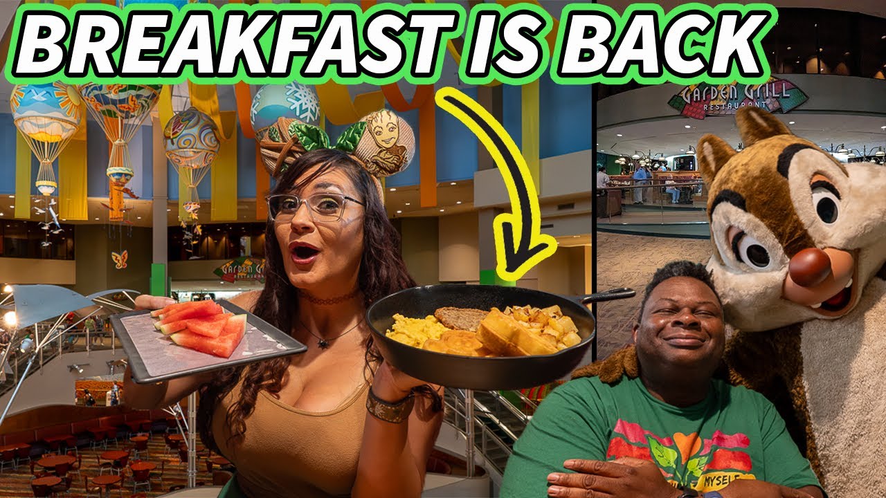 Garden Grill restaurant BREAKFAST 👨🏾‍🌾 Disney EPCOT dining review