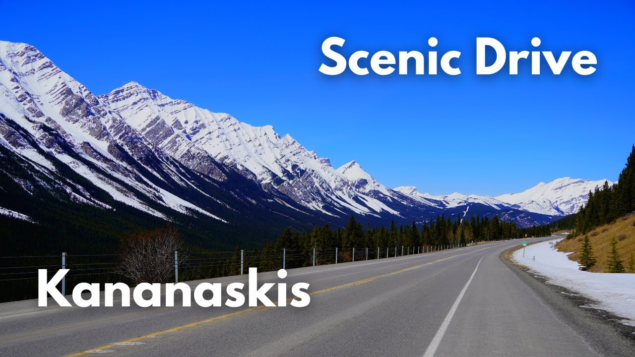 [4K] Scenic Drive To Upper Lake, Kananaskis Alberta Canada GoPro + SONY a6400 18-135mm +  Weebill S