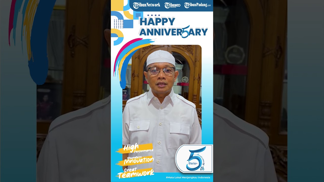 SPESIAL: Ucapan Anniversary TribunPadang.com 5 tahun oleh Ketua DPRD Kabupaten Pasaman Barat