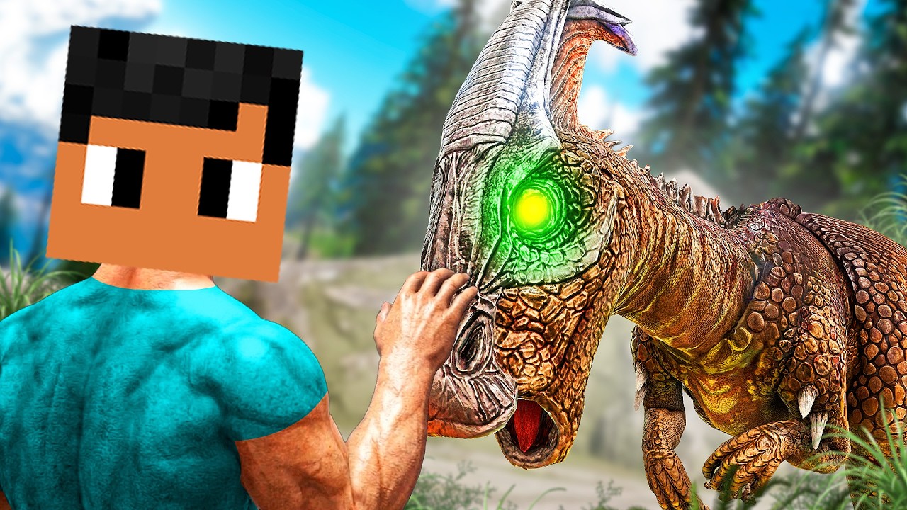 Eu DOMESTIQUEI meu PRIMEIRO DINOSSAURO no ARK SURVIVAL ENVOLVED