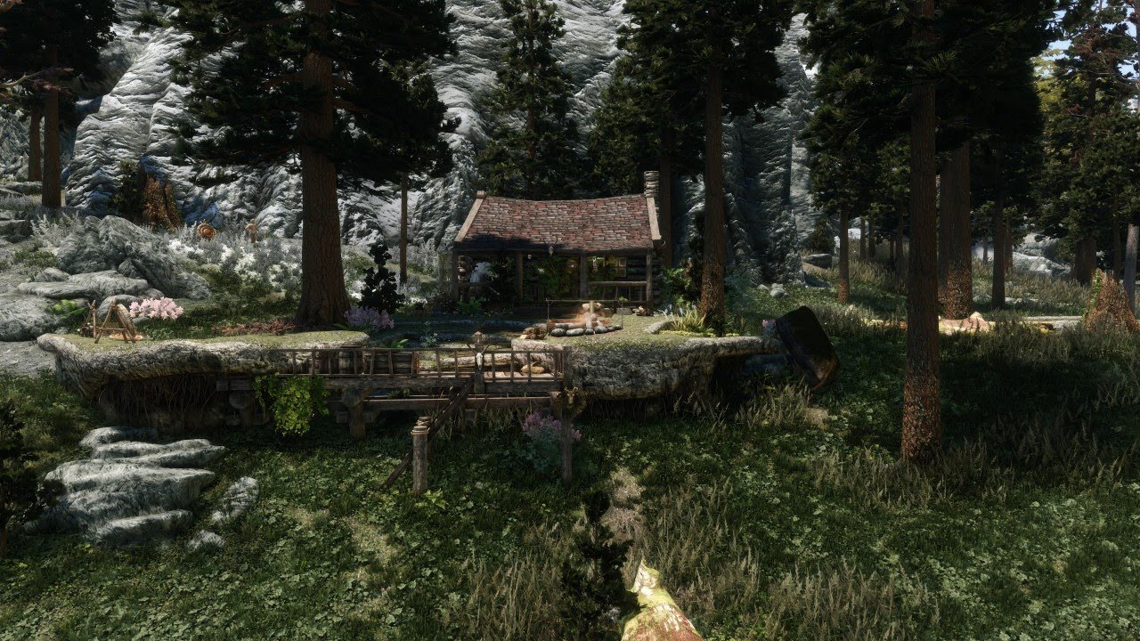 [Archived] Hunters Cabin Of Riverwood: Skyrim House mod Showcase