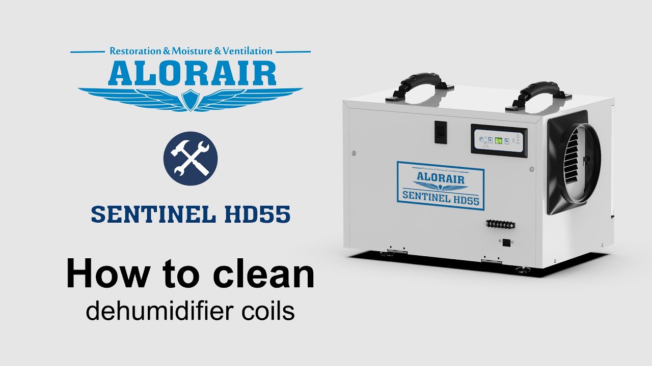 Clean the Coils in Sentinel HD55 Conventional Dehumidifier - AlorAir
