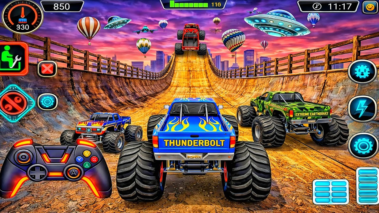 Monster Truck Impossible Mega Ramp Driver – Car Extreme GT Stunts Racing – Android GamePlay