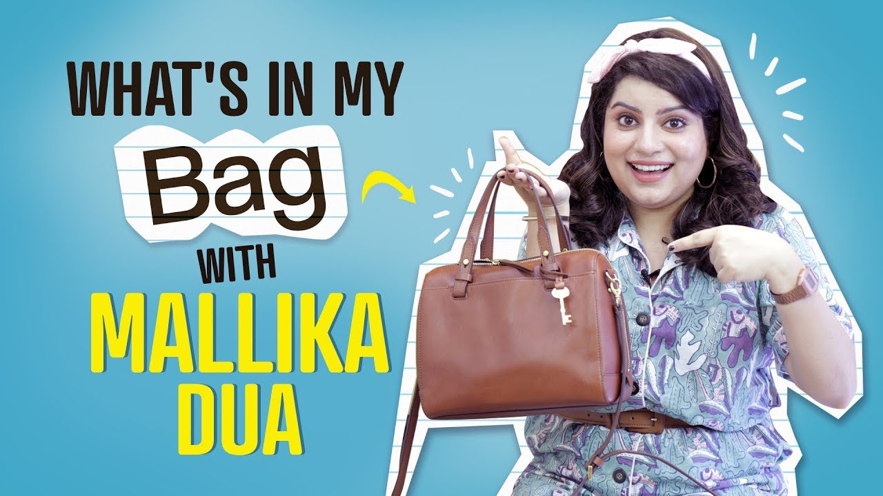 What's in my bag with Mallika Dua | Pinkvilla | Bollywood | Lifestyle