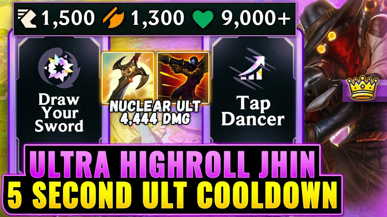 I am The Fast: Draw Your Sword Jhin - 1300 AD, 1500 Movespeed & 5s CD Ults | League Arena Gameplay