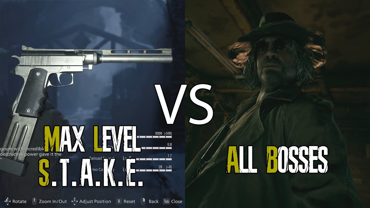 Максимальный уровень S.T.A.K.E. против всех боссов (Деревня Теней) | Resident Evil Village