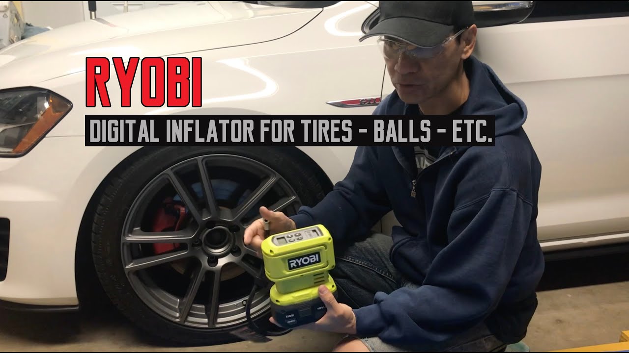Ryobi Digital Inflator for Tires, Balls and Air Mattress