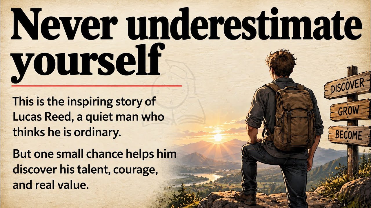 Don&rsquo;t Underestimate Yourself | Graded Reader | Learn English Through Story Level 3 🔥