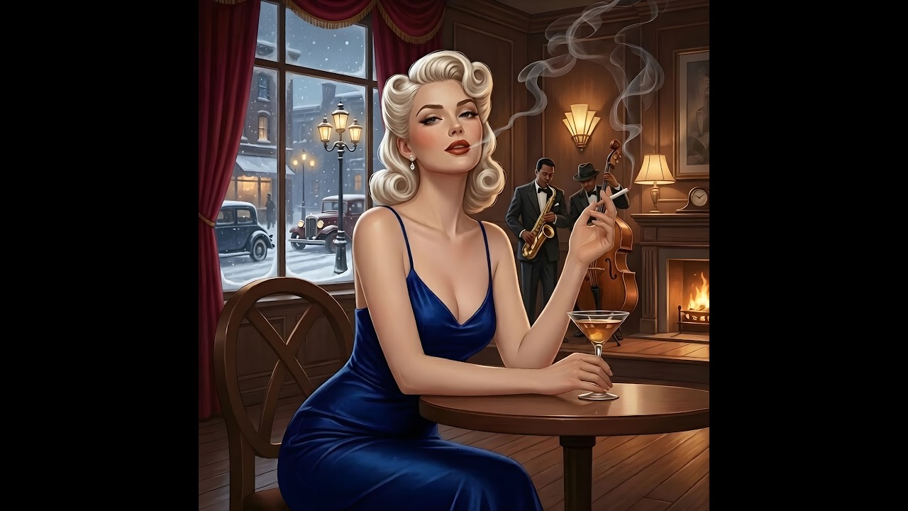 Winter Cigarette | Cozy 1930s-40s Smooth Jazz (Lyric Video)