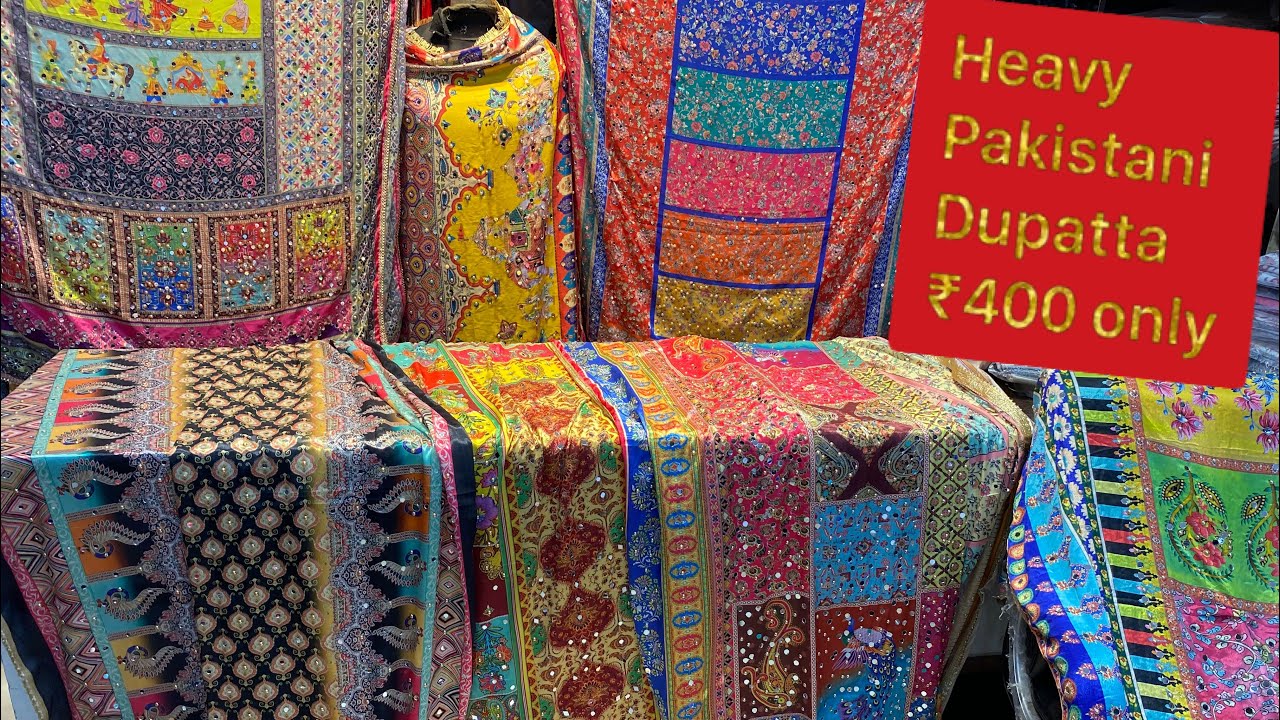 Original pakistani dupatta HEAVY MIRROR HANDWORK DUPATTA direct from factory | branded dupattas