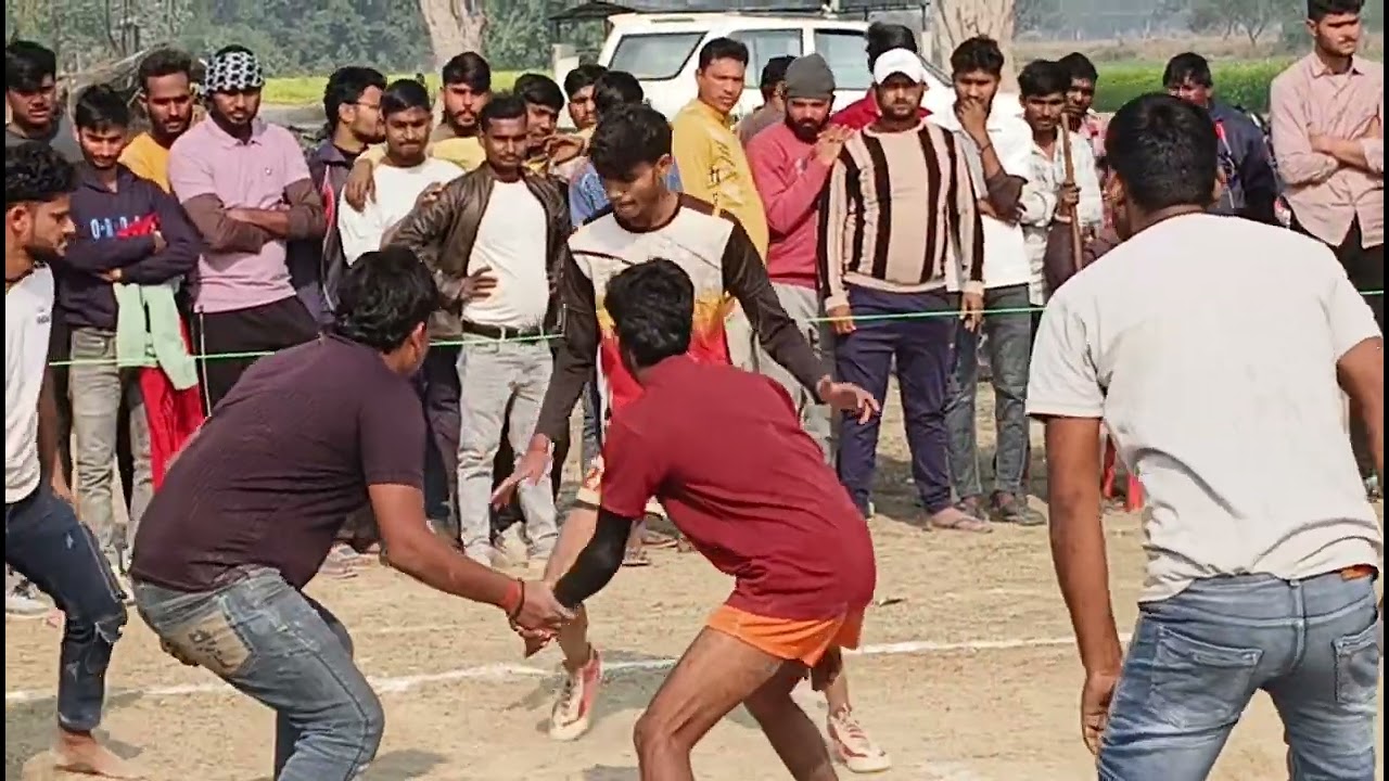 Kanhaipur gram mein Kabaddi ki pratiyogita