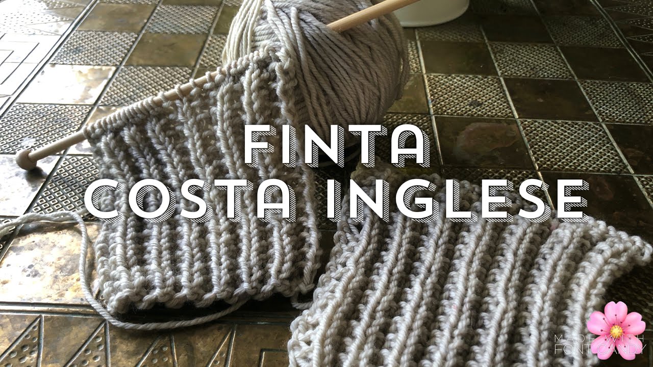 FALSA COSTA INGLESE 🌸🧶🥢 un punto ai ferri a maglia fantastico!