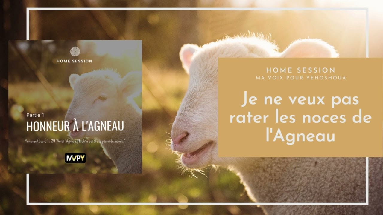 Je ne veux pas rater les noces de l'Agneau