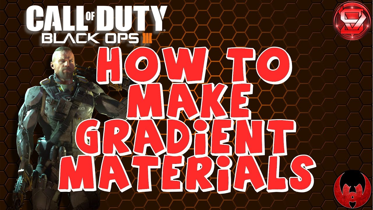 How to Use Gradients on Materials -Black Ops 3 Emblem Editor Tip