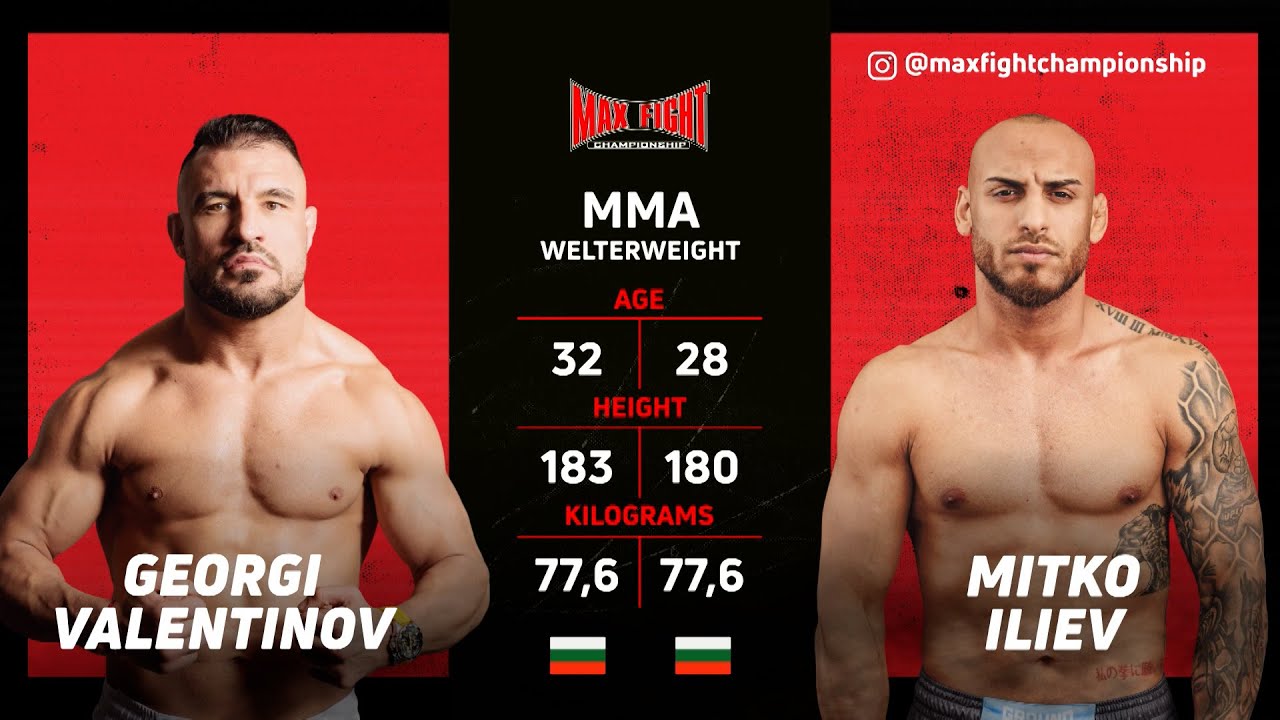 GEORGI VALENTINOV VS MITKO ILIEV | MAX FIGHT 62