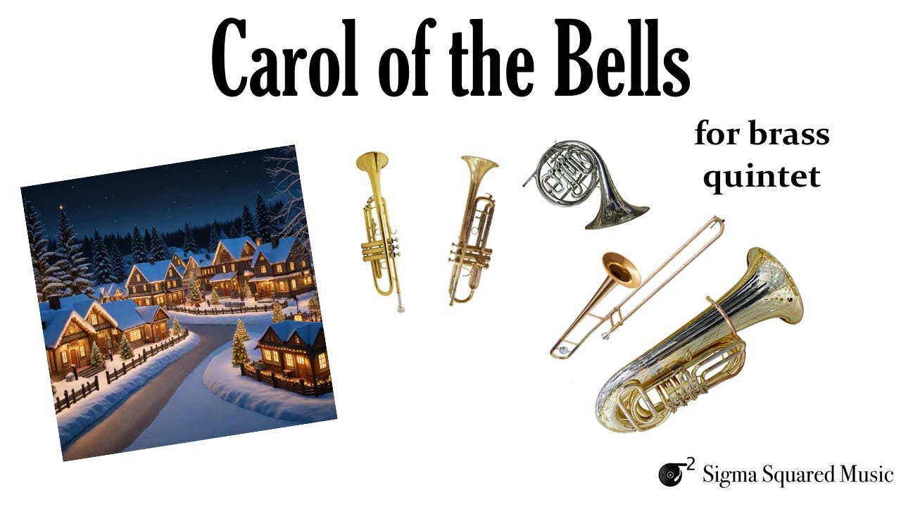 Carol of the Bells for Brass Quintet - Score Video [UPDATED]