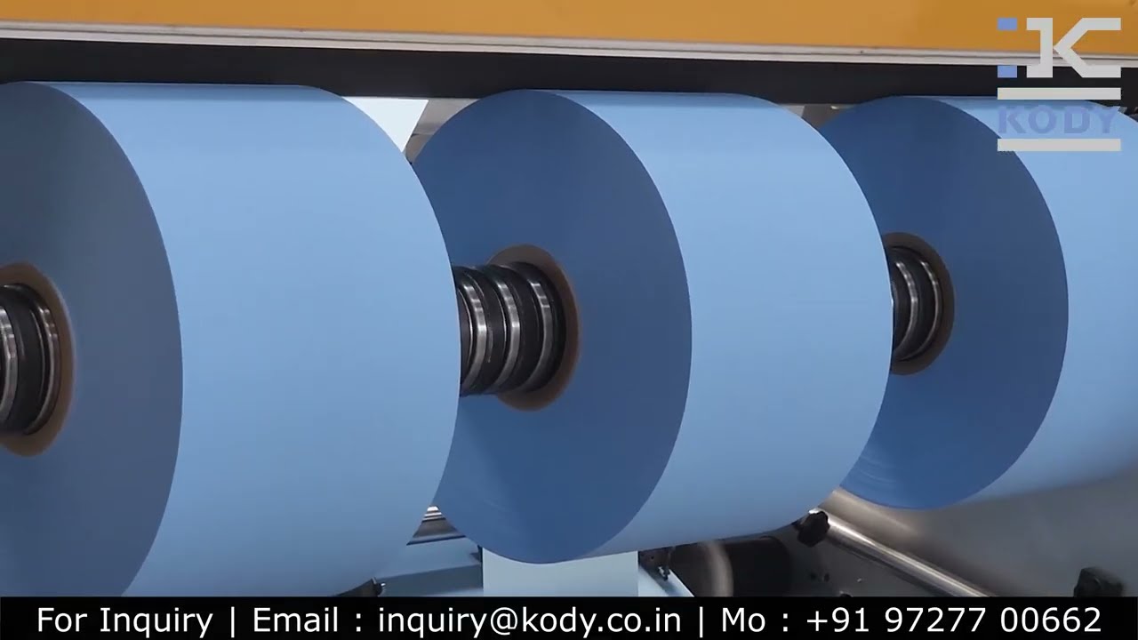 Slitter Rewinder For LDPE Lower Micron, PE Films, MDO PE Films, Non Breathable Film, Breathable Film