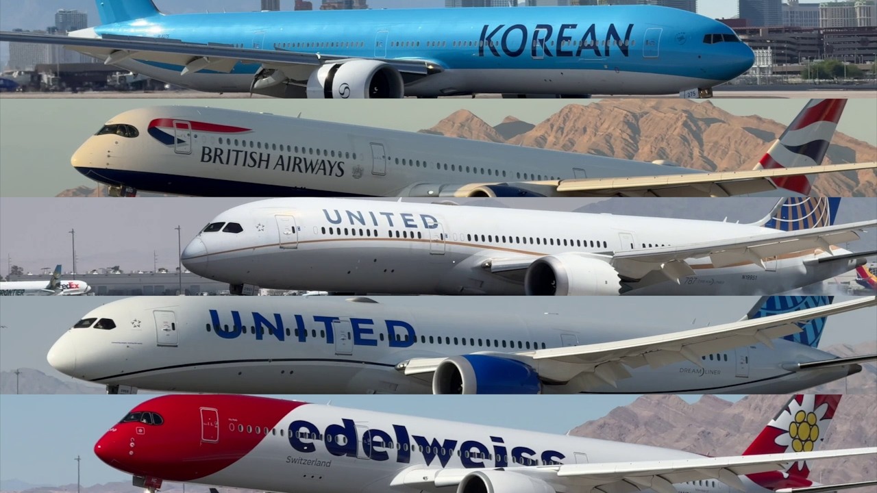 August 2025 | Las Vegas (LAS) Heavy Aircraft Planespotting Compilation
