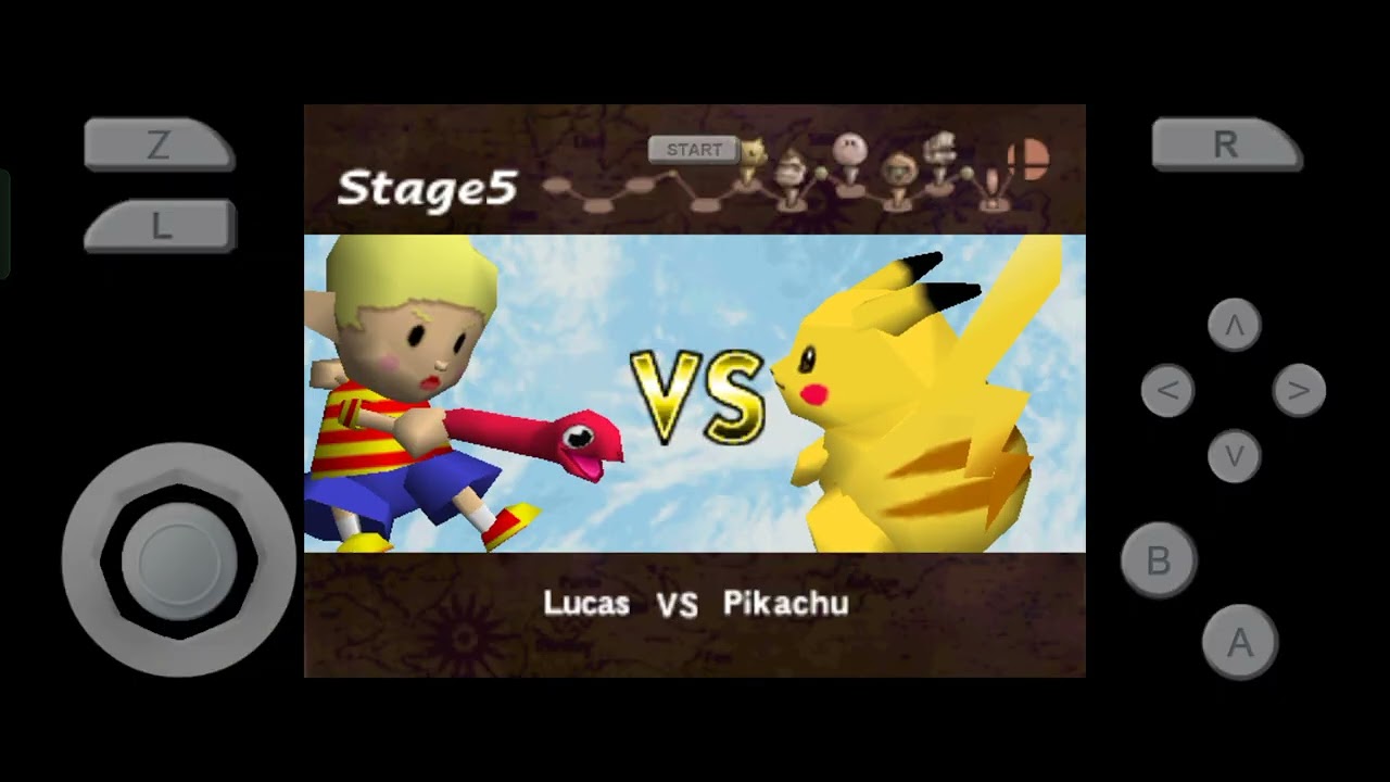 Super Smash Bros Remix (2002) Lucas Very Easy Mode Gameplay Android iOS