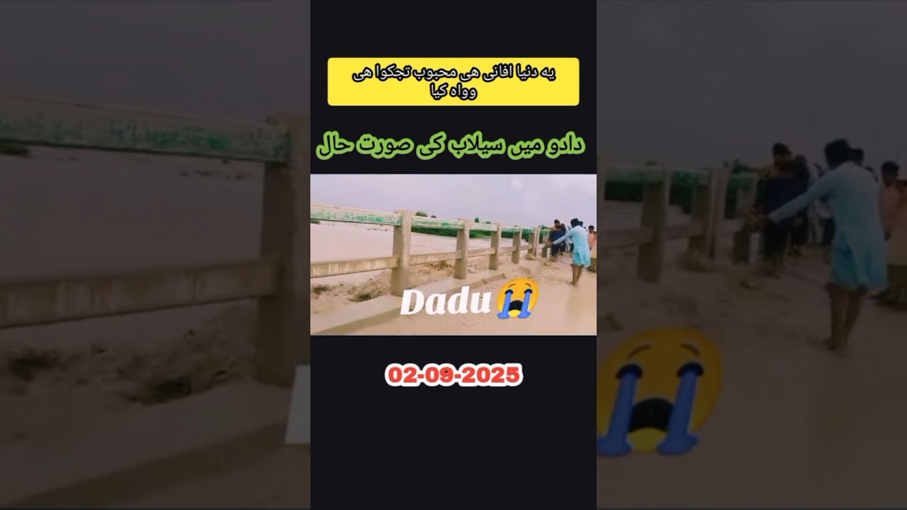"Dadu Flood Breaking News | Sindh Main Selab Ki Taza Situation"سنڌ سيلاب 202 | دادو ۾ ٻوڏ سبب تباھي"
