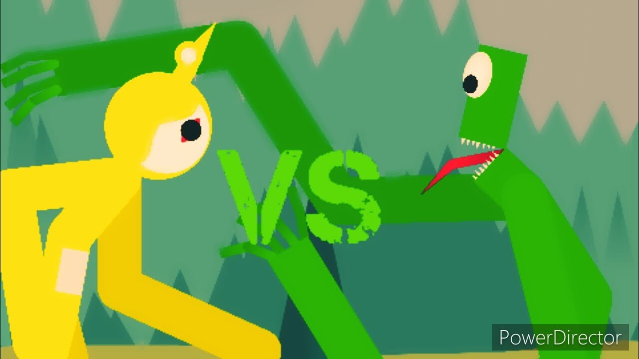 Laa Laa (Slendytubbies) VS Green (Rainbow Friends)(ROBLOX) Stick Nodes Animation