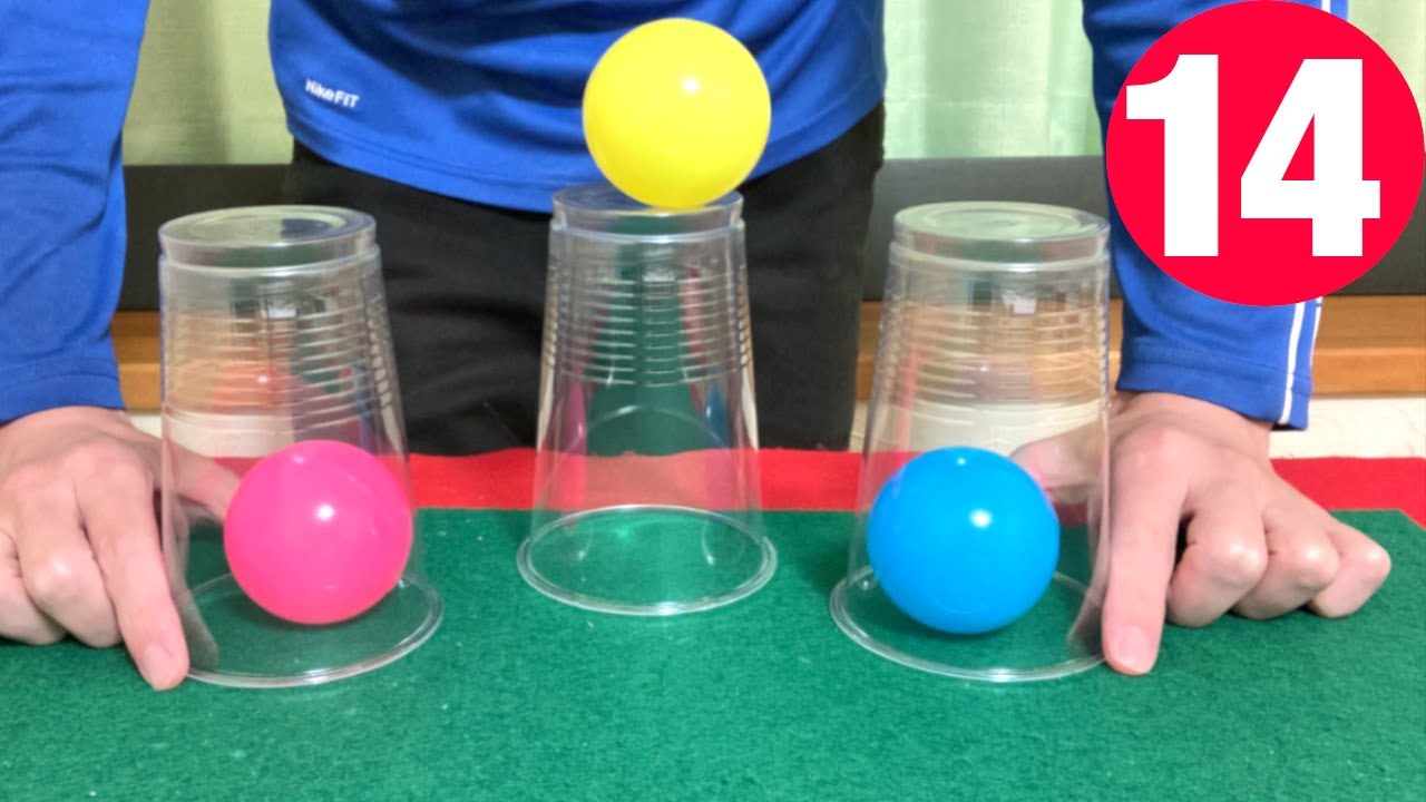 ボールマジック集　簡単14ネタ種明かし　14 Ball Magic Tricks Tutorials.