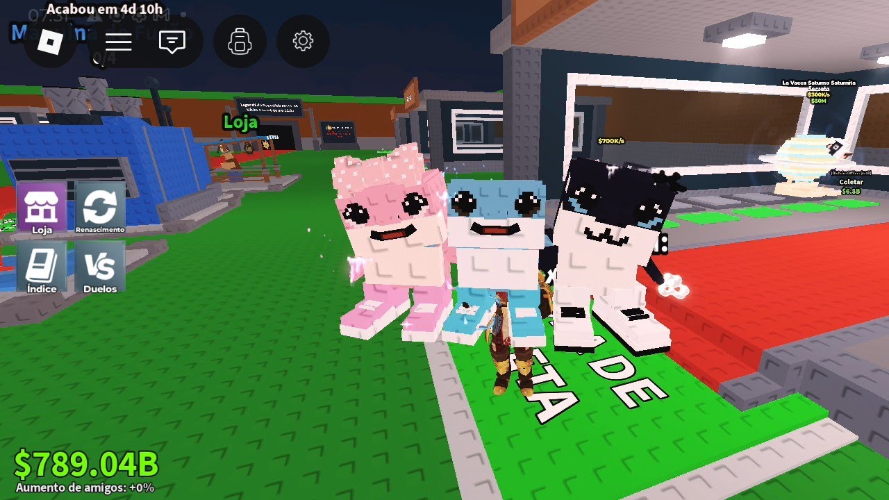Abrir uma fusão no Roblox e veio los primos