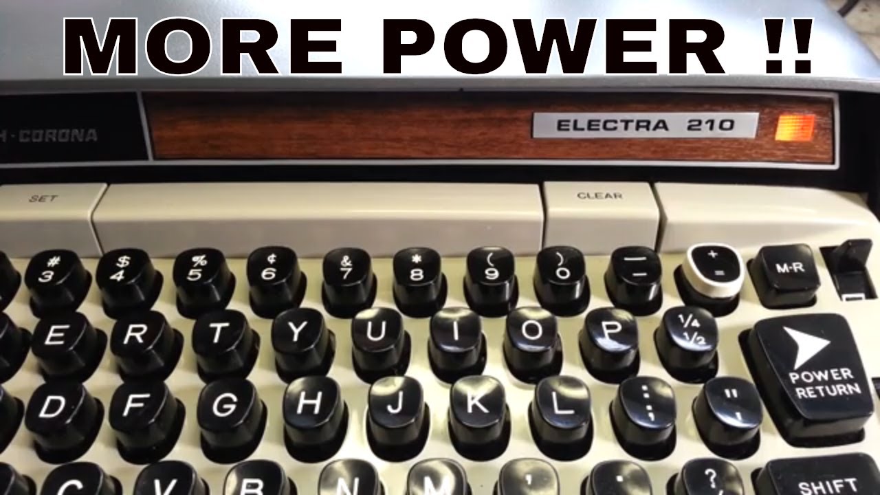 Smith Corona Electric Typewriter With MORE Power, Faster Carriage Return Electra 210