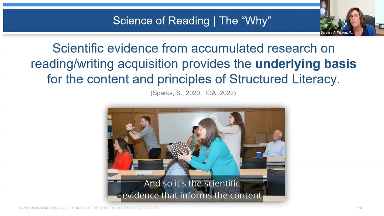 Dr. Barbara Wilson: Overview of Structured Literacy Instruction and the Updated IDA Graphic