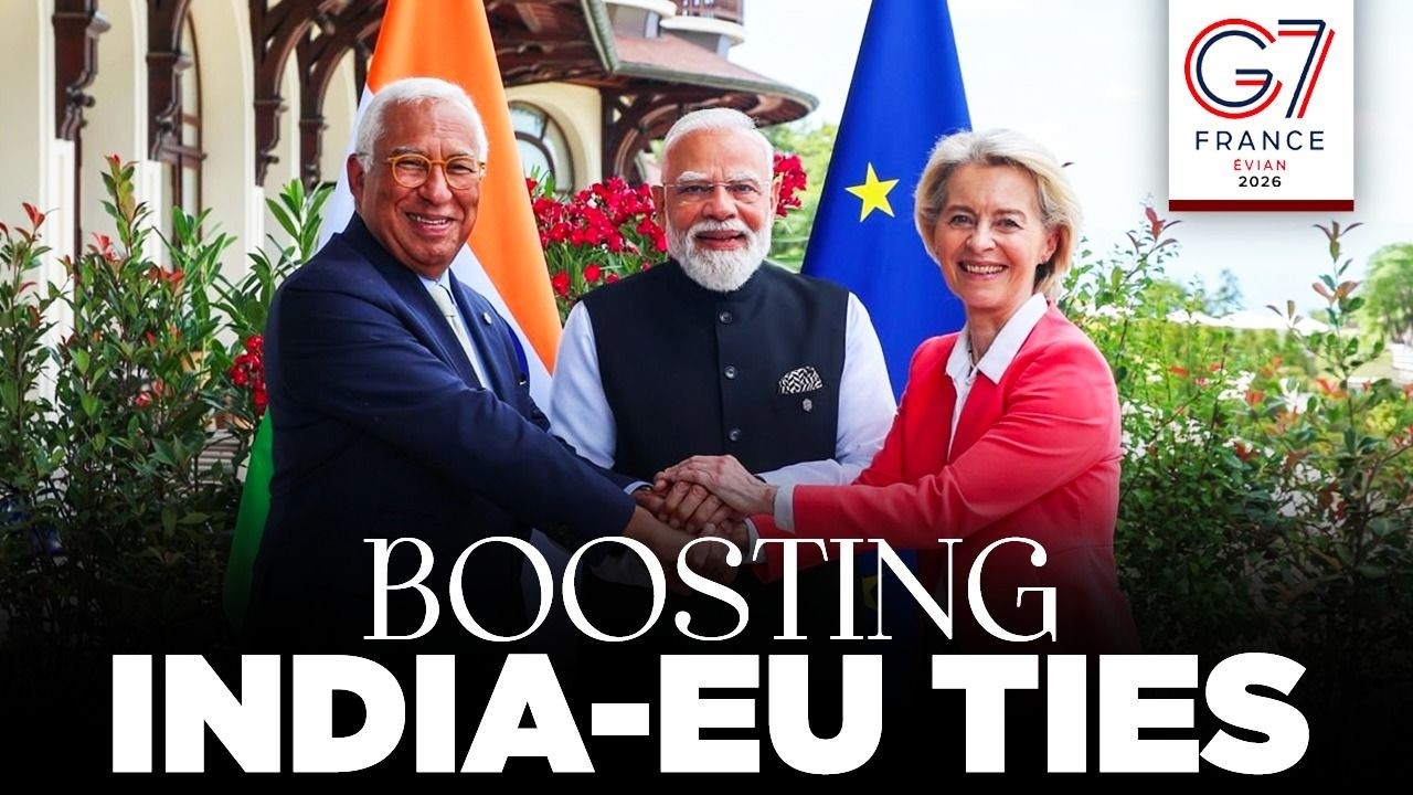 PM Modi holds a meeting with European Commission President and European Council President