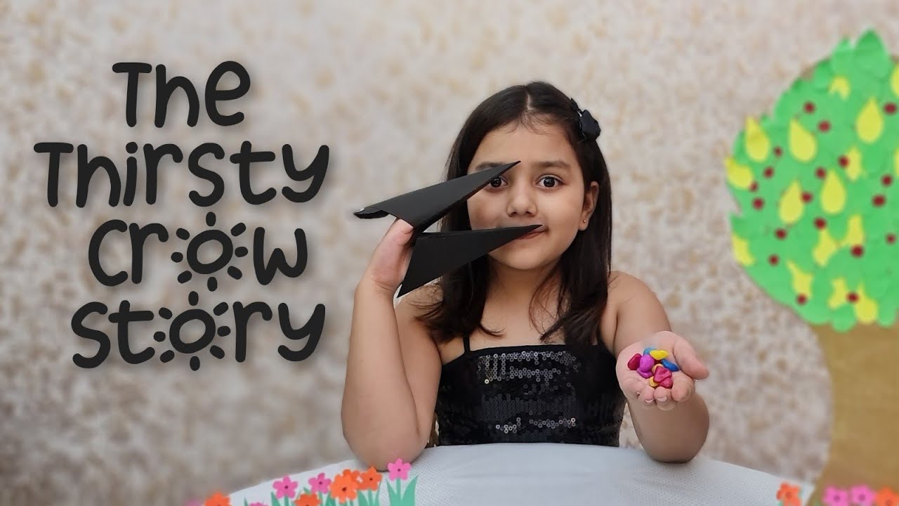 The Thirsty crow story | The thirsty crow story with moral | Story Telling With Props |
