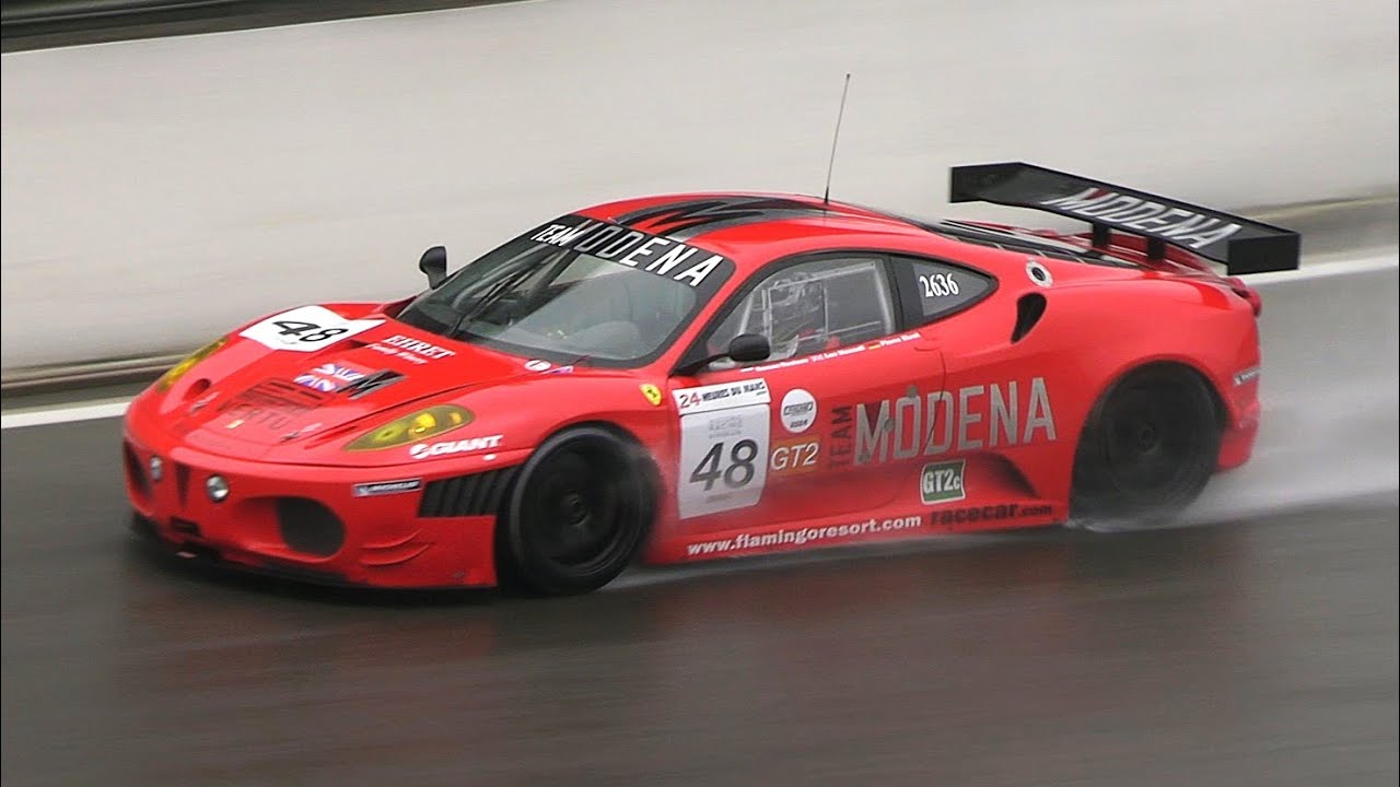 Ferrari F430 GTC/GT2 - Incredible, LOUD V8 Sound w/ Backfire & Crackles - Spa 2024