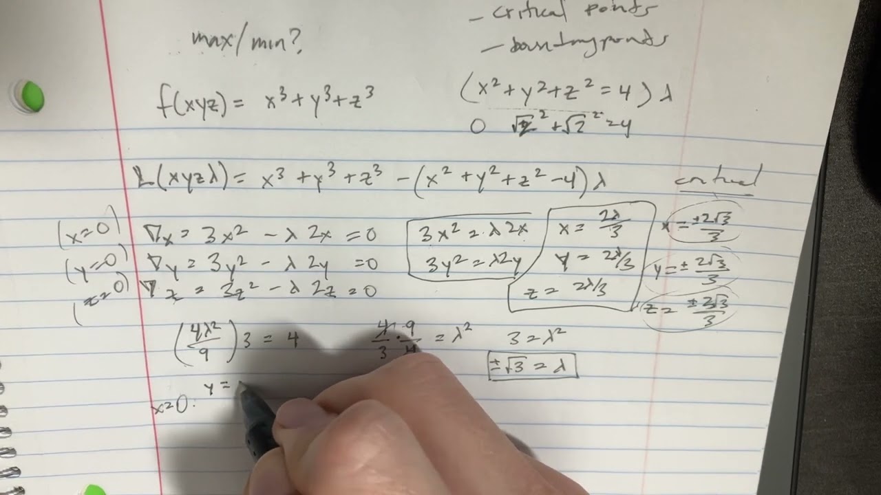 Find the extreme values of the function subject to the given constraint