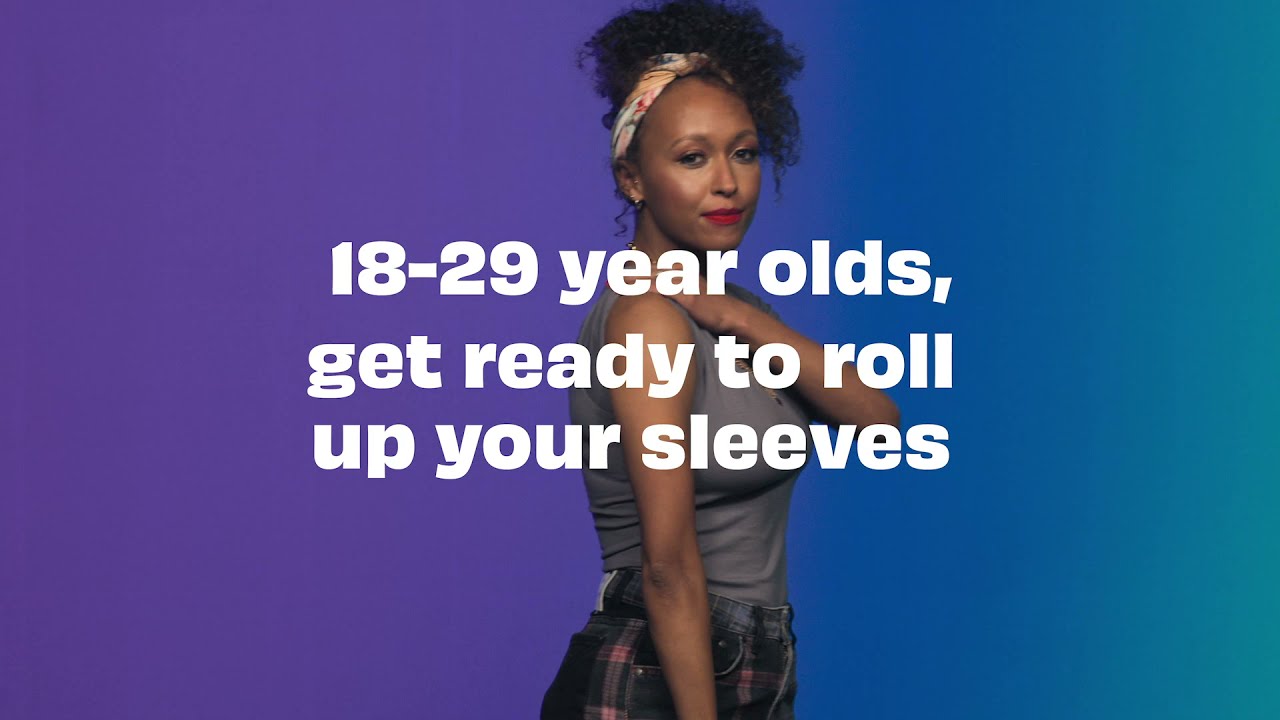 COVID-19 Vaccine - 18-29 Self-registration - Roll Up Your Sleeves TV ad